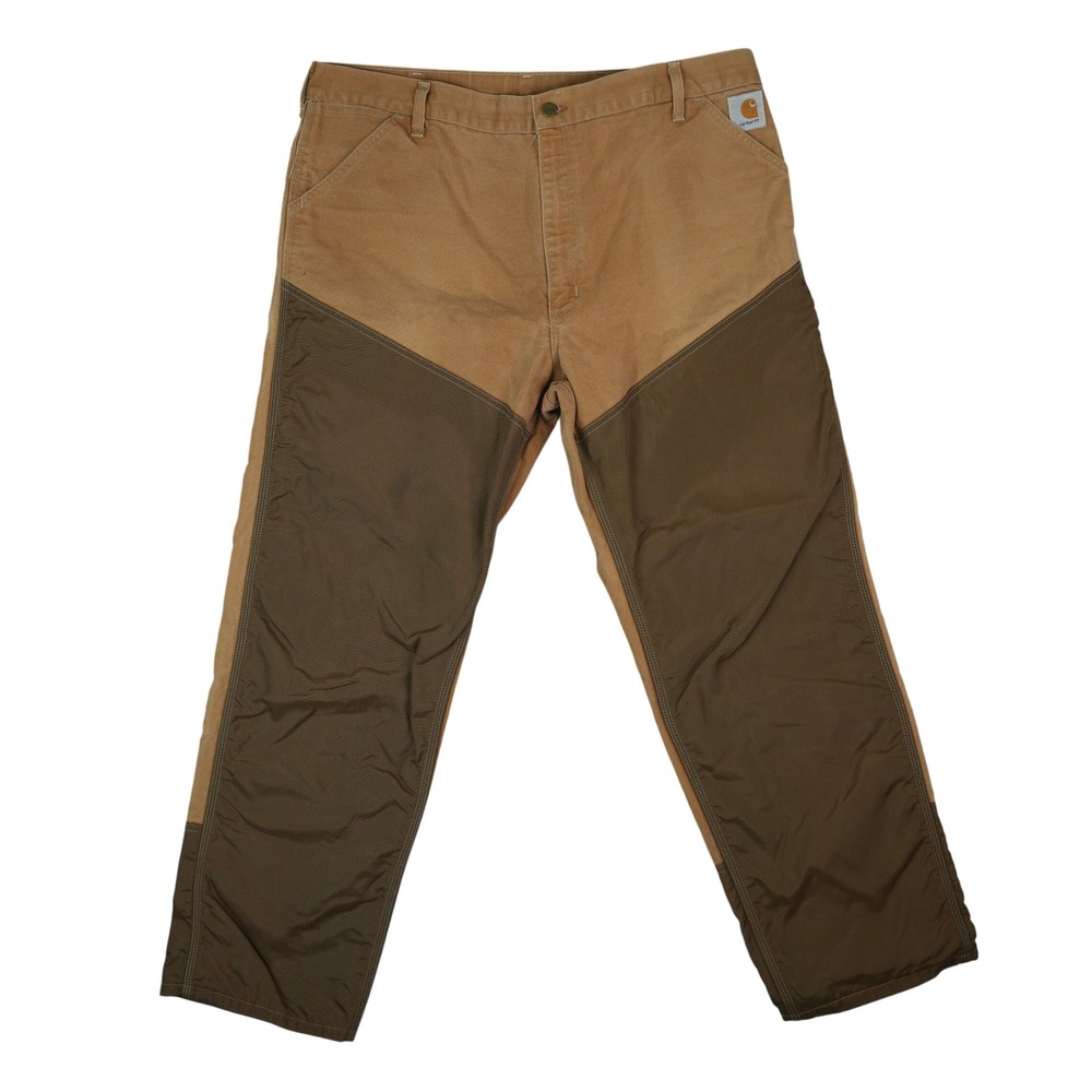 Vintage Carhartt Hunting Pants 40x31.5 Duck Canvas Double Front Brush Upland USA